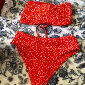 SHEIN floral swimsuit set